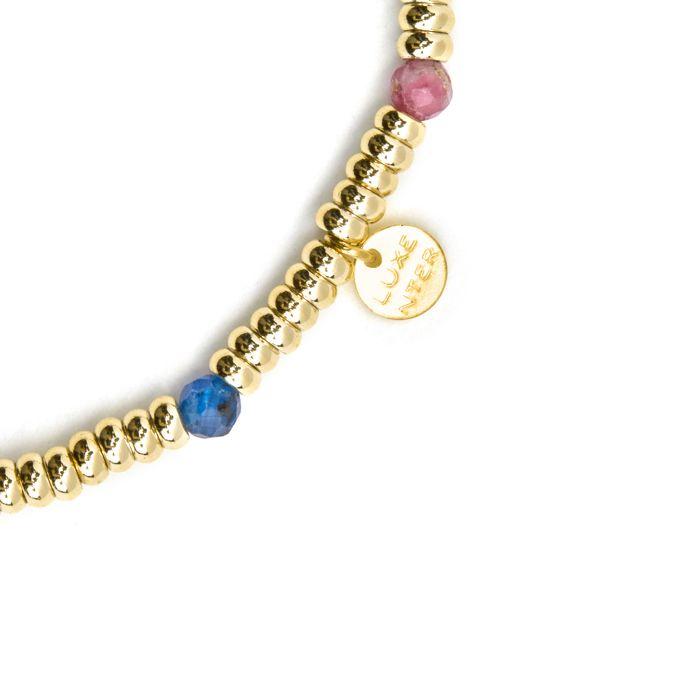 Bracelet - LUXENTER - Deli - Argent 925 - Cristal multicolore - Or 18k