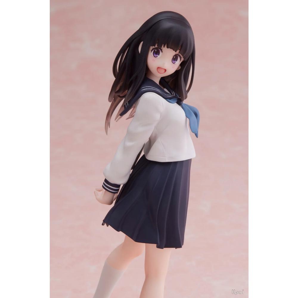 16CM Anime Hyouka Chitanda Eru Figure JK Sailor Suit Dress Up Model Toy Gift Collection Action Figure PVC Coreful Figure