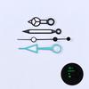 NH34 GMT Watch Hands Black 4Pins Fit NH34A Automatic Movement Men Wristwatch Blue Green Luminous Pointers Gmt-Needles Mod