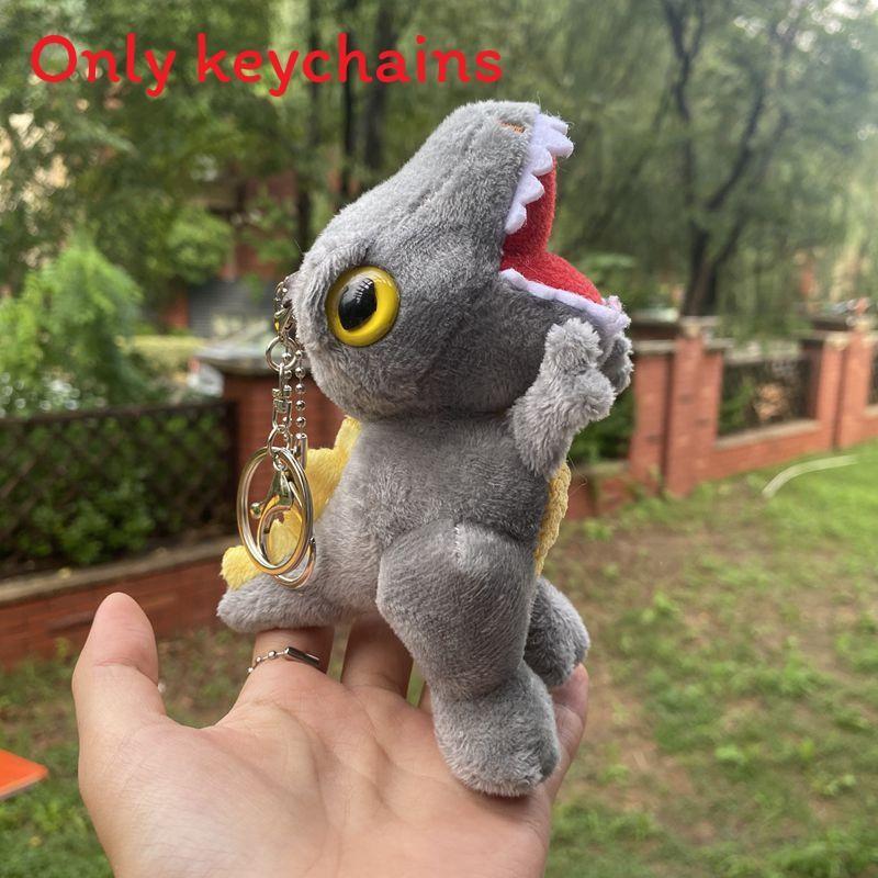T Rex Dinosaur Plush Key Holder With Embroidery Design For Bag Decor Gifts And