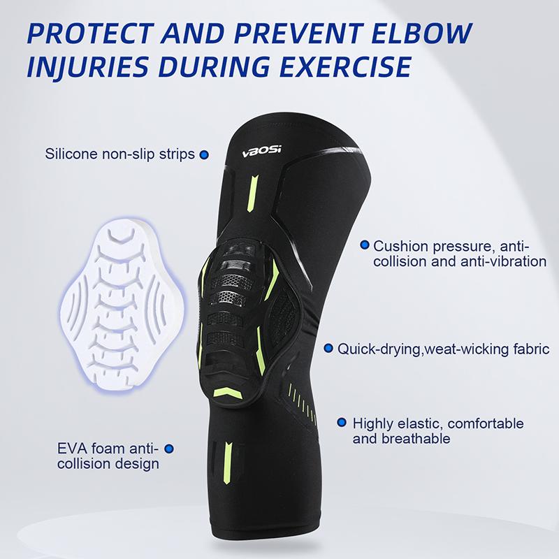 Vbosi Honeycomb Padded Knee Support Sleeve Anti-Collision Compression Leg Protector For Sports Basketball Volleyball