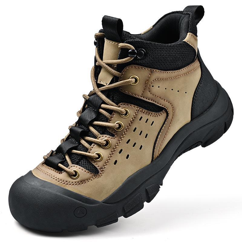 

Мужские зимние походные ботинки, толстая подошва, нескользящие, закрытый носок, большой размер 46 44, Velvet хаки