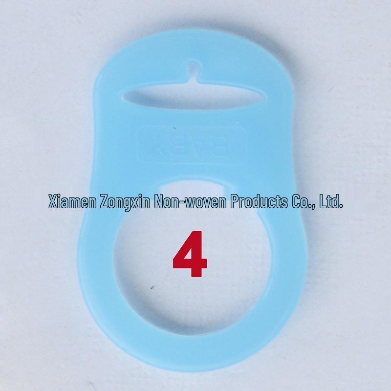 Eco-Friendly Silicone Baby Pacifier Ring with Soothing Buckle