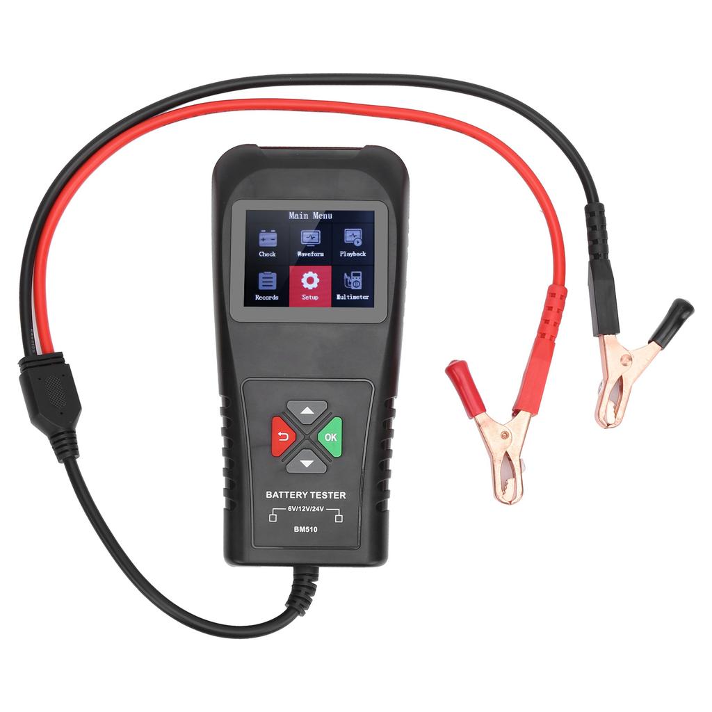 6V 12V 24V Alternator Analyzer 2.8in TFT Screen Battery Tester Diagnostic for Car Motorcycle Marine Boat
