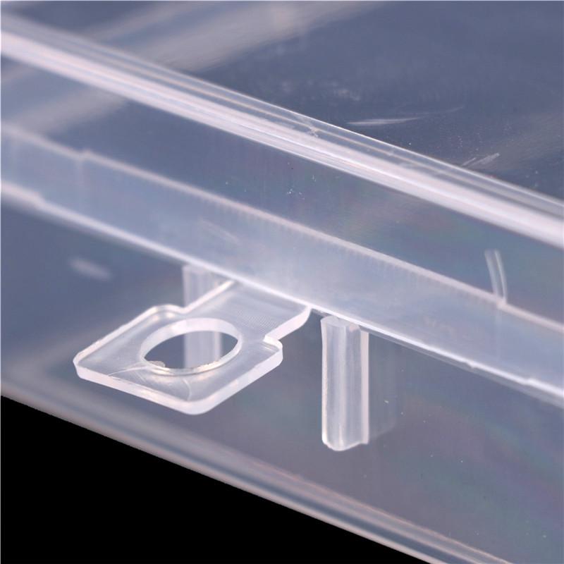 Plastic Clear Parts Storage Box Jewelry Craft Container Organizer Case