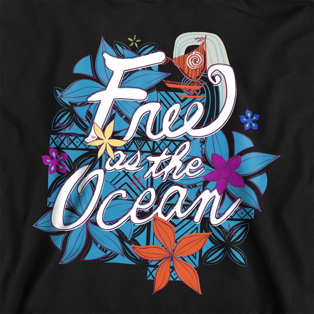 Moana Unisex Adult Free As The Ocean Hoodie