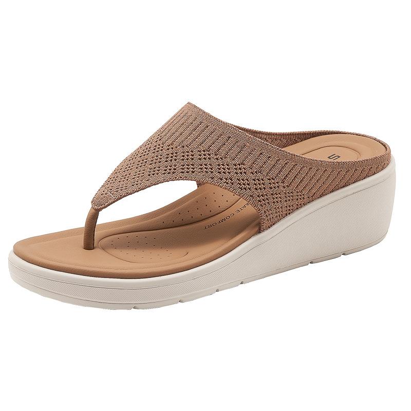 

Fashion 2025 New Wedge Slippers Lightweight Non-Slip Comfortable Casual Sports Md Outsole Slippers Casual Flip-Flops Fashionable 37