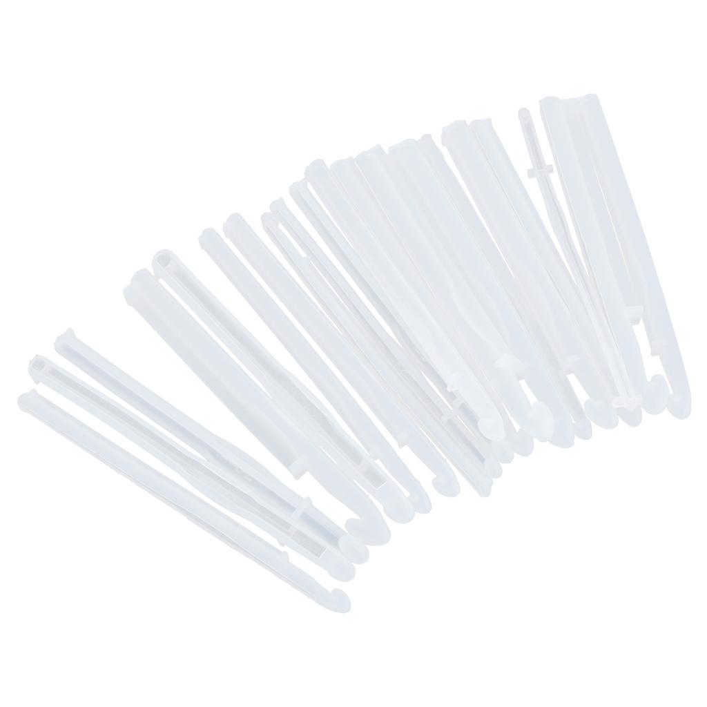 20Pcs Crystal Epoxy Mould DIY Knitting Sweaters Tools Making Silicone Craft Moulds