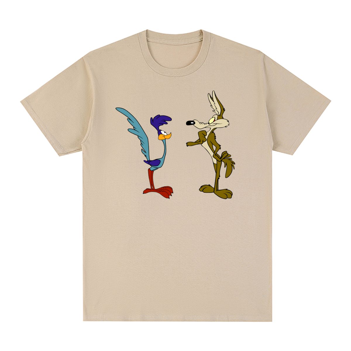 

Wile E. Coyote and the Road Runner Adventures Vintage T-shirt Cotton Men T shirt New Tee Tshirt Womens Tops 4XL