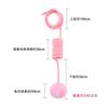 Cat Toy Suction Cup Spring Rabbit Fur Ball Stretchable Elastic Rope Bite Resistant Self Interactive Cat Teaser
