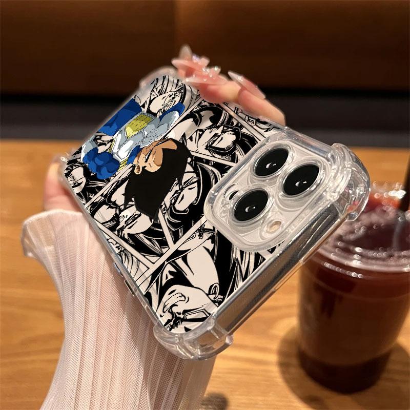 Goku Kakarot Dragons Ball Vegeta Phone Case Clear For iPhone 17 16 14 15 11 12 13 Pro Max 16E 15 16 Plus 17 Air Anti-fall Cover
