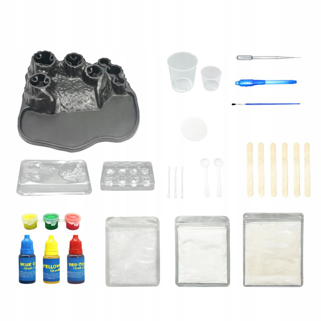 Zestaw Eksperymentalny Wulkan Świeci W Ciemności Erupcja Diy Mały Chemik