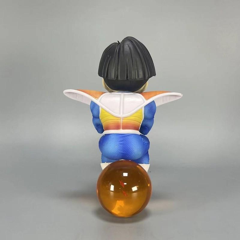 19-22CM Dragon Ball Anime Sitting Position Cute Figure Goku Vegeta Gohan Action Figurine PVC Model Toys Birthday Ornamen Gifts