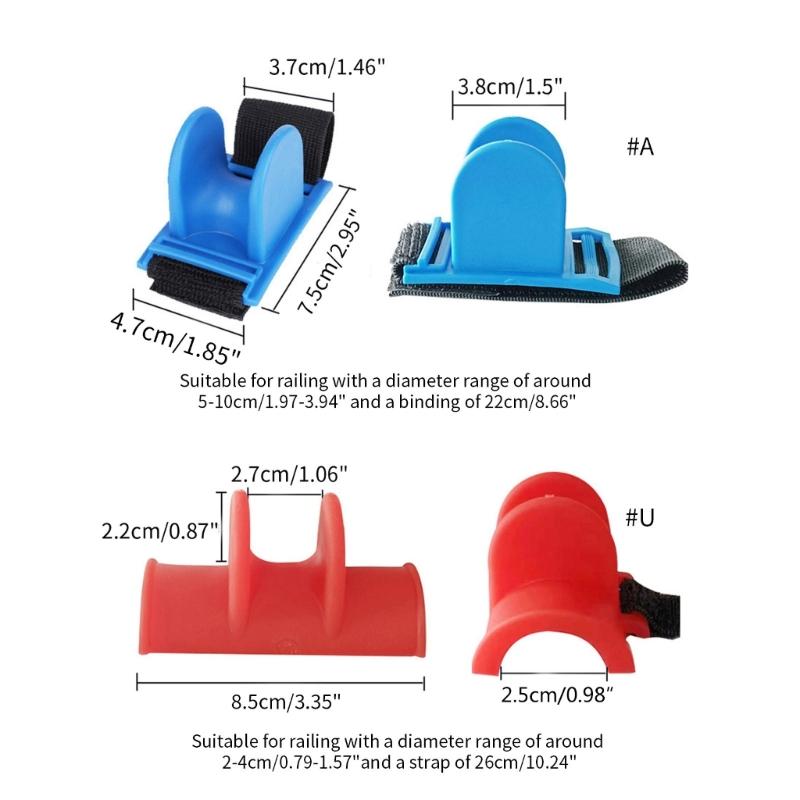 U-shaped Fishing Rod Holder Practical Fishing Rod Rack Fishing Lure Baits Keeper Fishing Pole Holder for Kayak Yacht