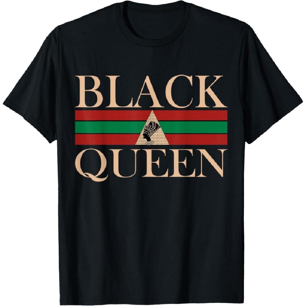 

BLACK AFRICAN AMERICAN QUEEN T-SHIRT Egyptian Design Swag T-Shirt XXXXXL чорний
