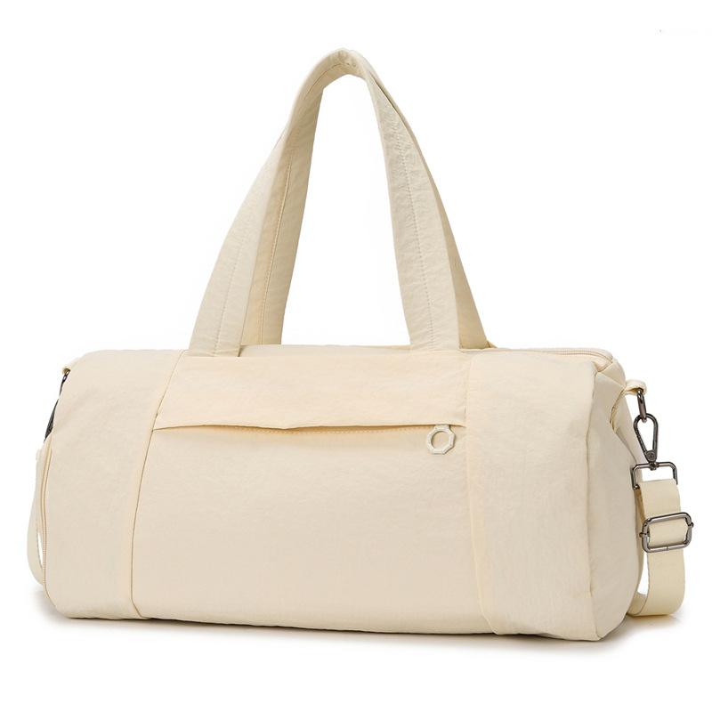 Travel Bag Women's Sports Yoga Portable Fitness Bag Water-proof Boarding Bag Solid Color Versatile Messenger Bag