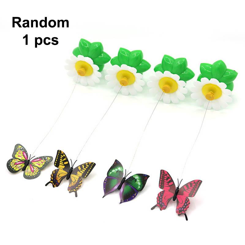 Rotating Electric Flying Bird Teasing Stick Automatically Spins Around Hummingbird Cat Toy Intelligence Training Funny Pet Toys