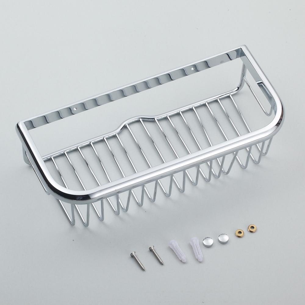 BAKALA Brass Bathroom Accessories Corner Shelf  Finished Wall Mounted Bath Shower Caddy Storage Holder BR-6716