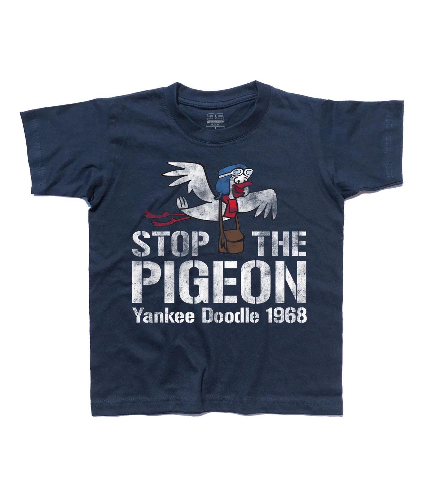 Yankee Doodle T-Shirt Kids Stop The Pigeon Dick Dastardly Muttley Race Cars 100