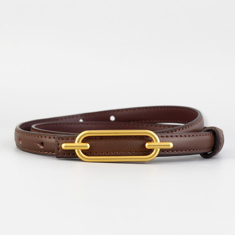 

Classic Leather Belt For Women With Alloy Buckle Perfect For Casual And Office Wear