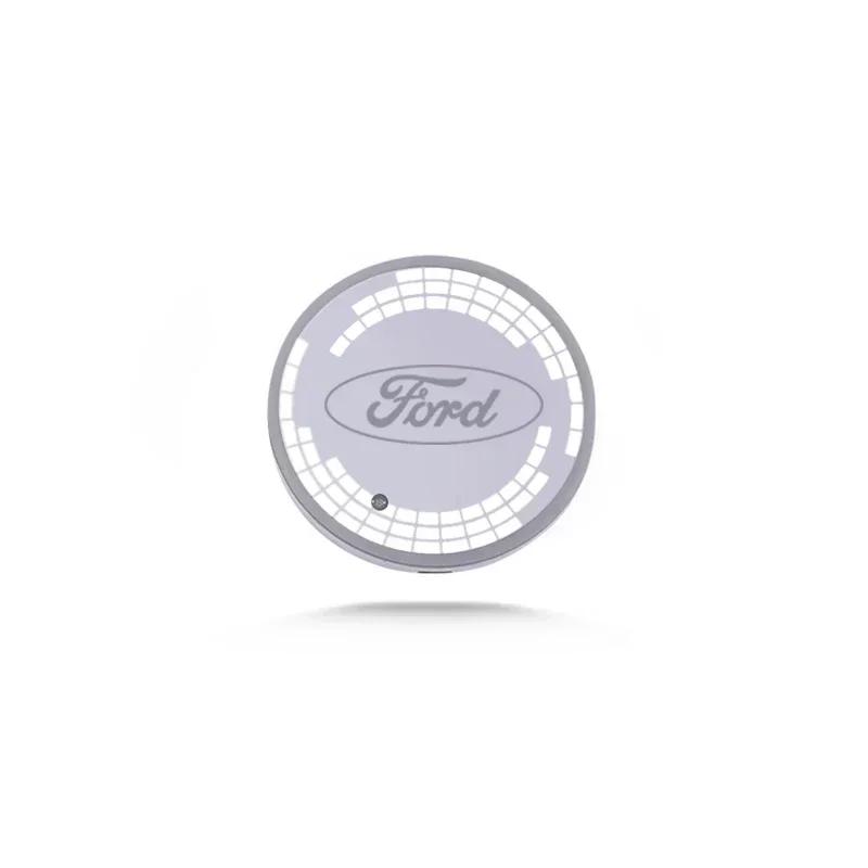 

Car Sticker 2025 Hot New Car LED Coaster Light Water Cup Bottle Holder Mat for Ford Focus 3 MK2 Fiesta MK7 Mondeo Mk4 Fusion Kug