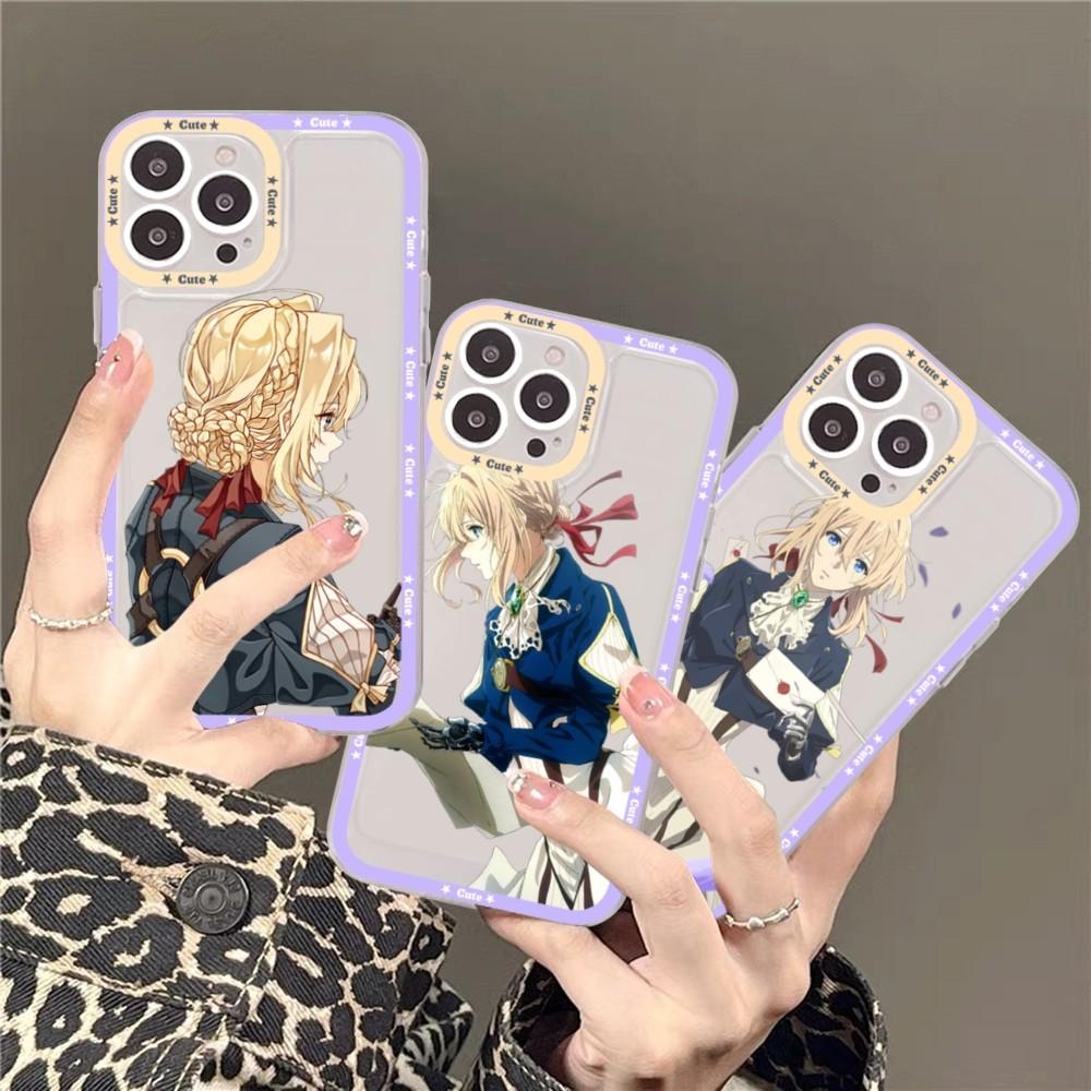 Violet Evergarden Phone Case For Samsung S 20 21 22 23 lite plus ultra Clear Mobile Cover Funda