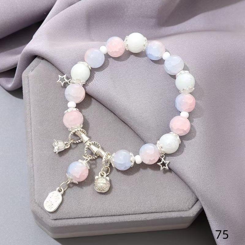 Mori Style Mermaid Crystal Bracelet - Sweet, Versatile Design for Women, Students, and Best Friends.