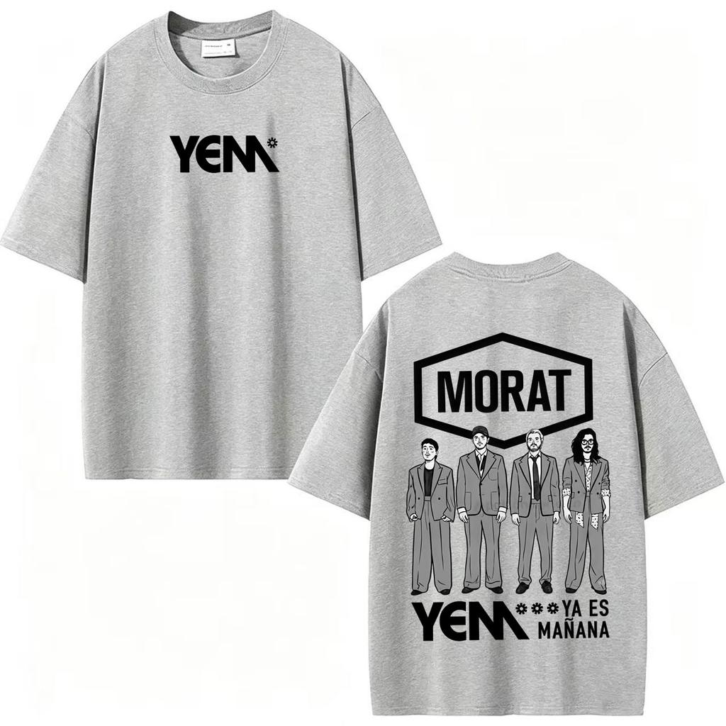 Band Morat Yem Ya Es Manana World Tour 2027 Graphic T Shirt Clothing Hip Hop Pop Music T-shirts Casual 100% Cotton T-shirt