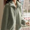 Southeast Asian Women's Velvet-Lined Fleece Jacket - 2026 Autumn/Winter Collection