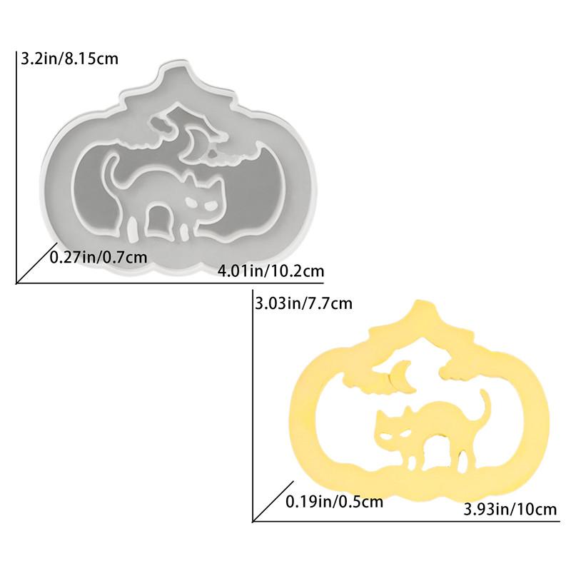 Halloween Vydlabaná Dýně Ambientní Světlo Silikonová Forma DIY Dýně Sádra Epoxidová Pryskyřice Výroba Mýdla Vosku Formy Domácí Ozdoby