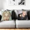 Cushion Cover Silky Short Plush Home Sofa Cushion Cover - Invisible Zipper Home Decoration Cool Boy Felix