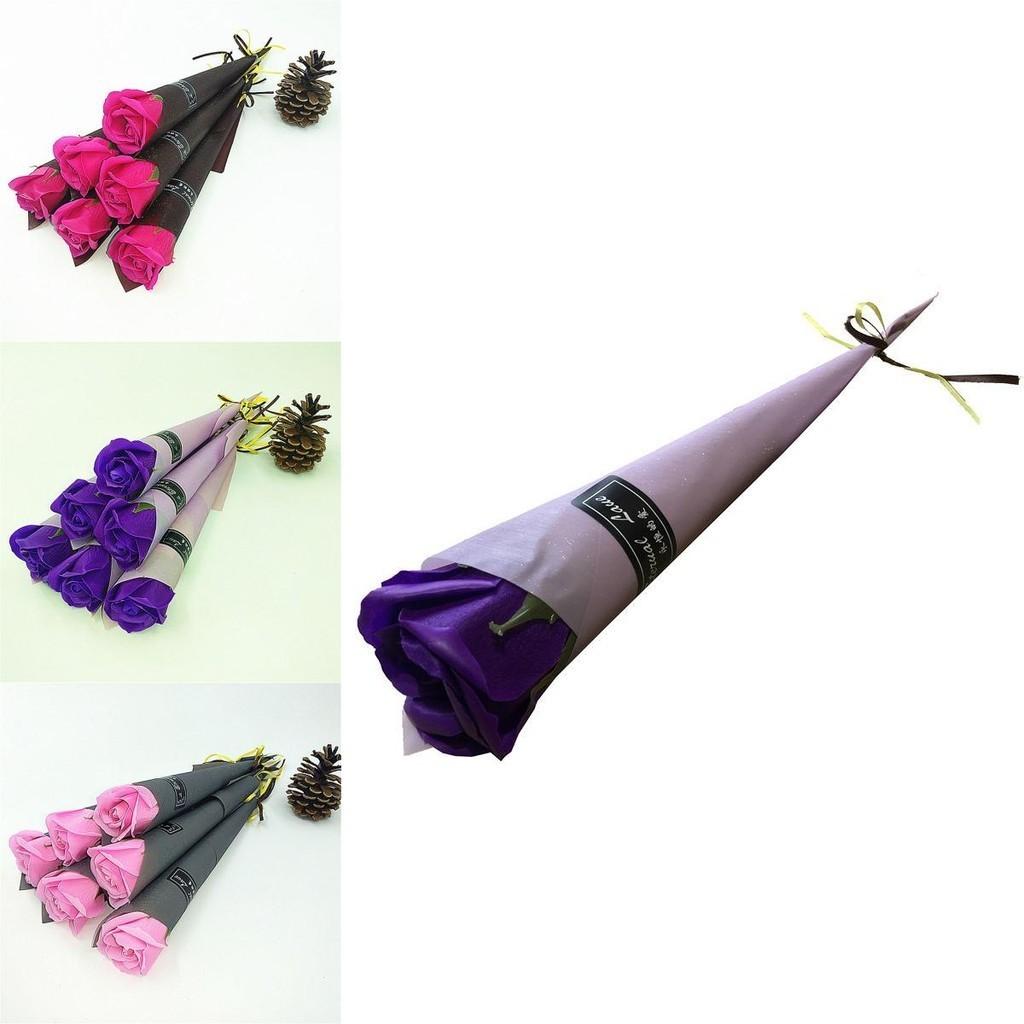 Exquisite Artificial Rose Soap Flower Eternal Single Bouquet For Home And Wedding Decor