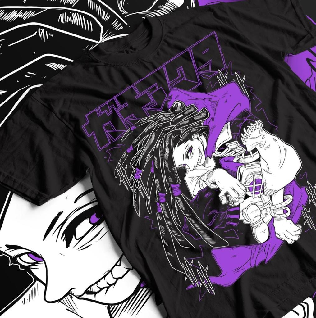 Gachiakuta T-Shirt, japanisches Manga-Anime-Shirt, alle Größen, Baumwolle, Herren, Oversized, Hip-Hop-Streetwear, hochwertige Herrenbekleidung, Kurzarm