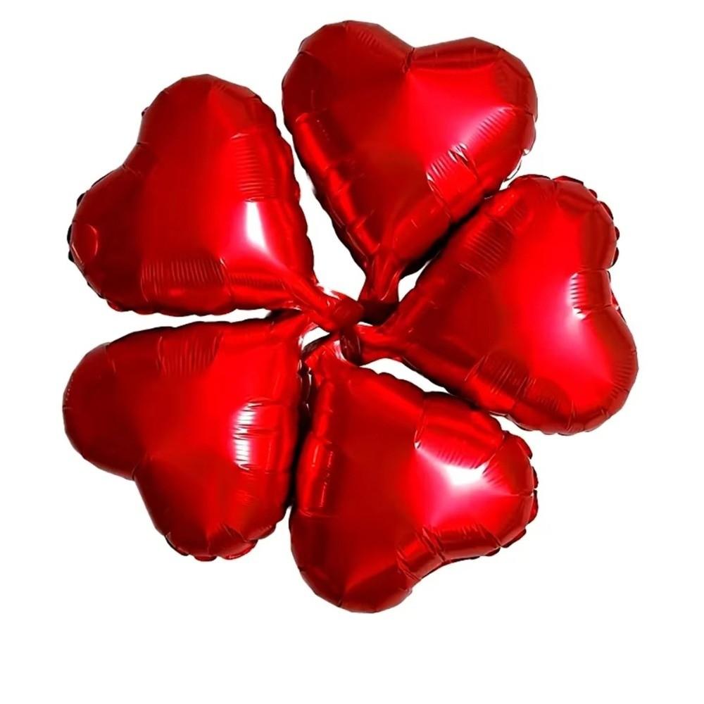 10pcs New 5 Inch Size Heart-shaped Foil Balloons Mini Multi-purpose Heart Balloons Love Heart Balloon Wedding Decoration