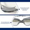 Swimming Goggles with Attached Earplugs Anti-Fog No Leaking Comfortable Electroplated Swim Goggles with Box for Adult Women Men Youth