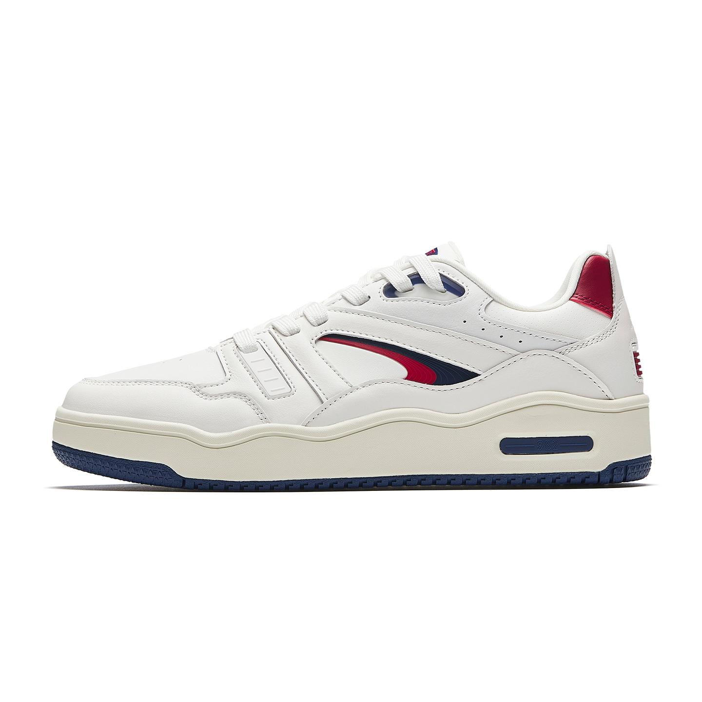 

Anta 982 OG Casual Comfortable Trendy Versatile Non-Slip Wear-Resistant Low-Top Skate Shoes Men sneaker White Red Blue 112628062-4 42