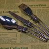 3PCS Set Knife Fork Spoon Camping Cutlery Set Stainless Steel Portable Folding Tableware Set