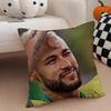 Brazilian Handsome Athlete NNeymar Jr Cushion Cover Throw Pillow Cover Hidden Button Durable Polyester Chair Cushion