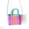 2022 Bunte gewebte Umhängetaschen für Damen Sommer Strandtasche Marken Crossbody-Tasche Niedliche Geldbörsen und Handtasche Luxus Designer-Tasche