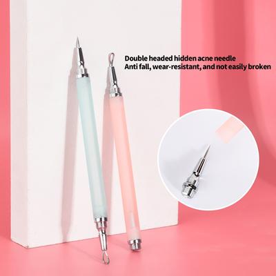 Can Store Hidden Acne Needles, Acne Removal Beauty Needles, Portable Double-Headed Acne Needles