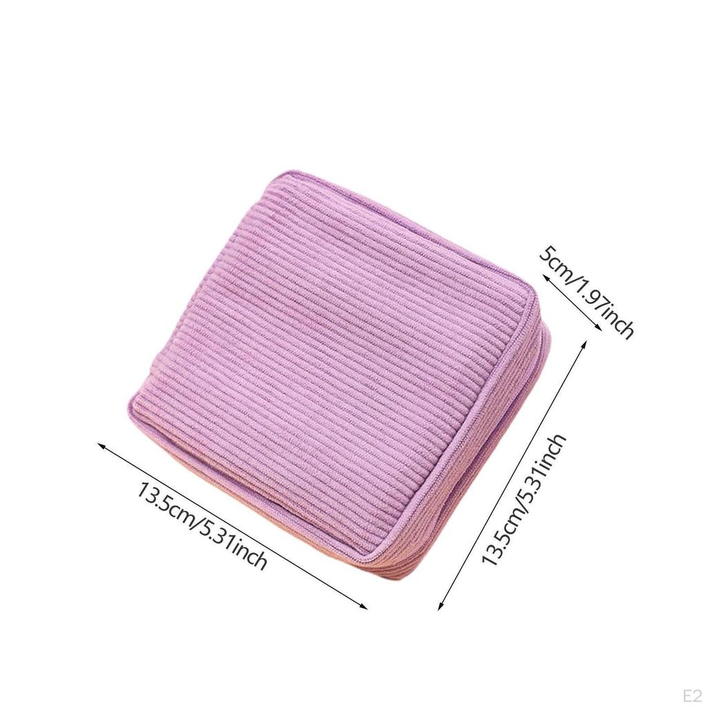 Corduroy Period Bag Makeup Multifunctional Gifts Reusable Mini Cosmetic Bags Pads Bags, for
