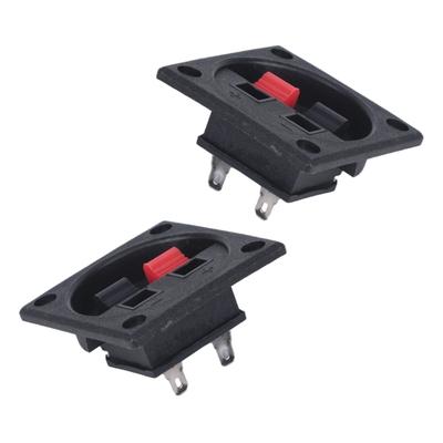 Speaker Cabinet Wiring Terminal Cup with Push Spring Clip, Quick Press Speaker Connector Panel for WP2 To WP7 Speaker Box Repair,