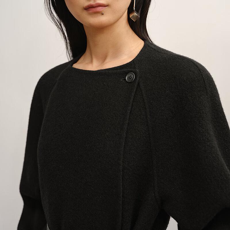 LESS 2025 Winter Double-Sided Long Wool Coat