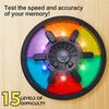 Kreis Gedächtnisspielbrett Drehendes Glücksrad Puzzle Spielzeug mit 15 Schwierigkeitsstufen Entspannen Gehirntraining für Erwachsene, Familienparty Büro Schreibtischspiel