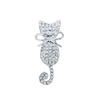 Cute Kitten Brooch Men'S And Women'S Fashion Versatile Diamond-Encrusted Butterfly Brooch Cardigan Pin Suit Corsage Accessories
