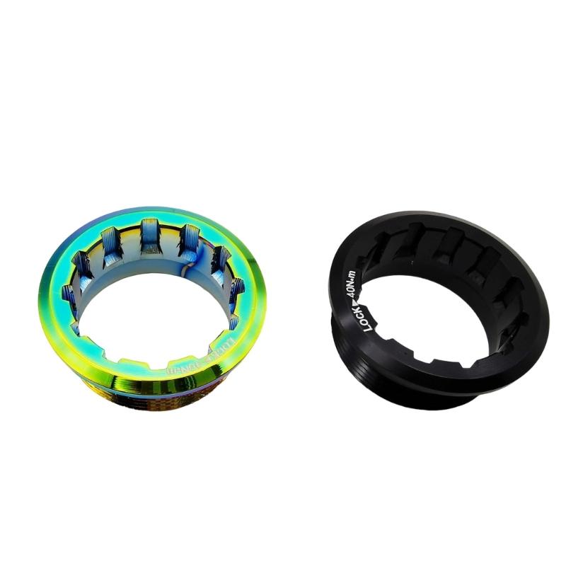 Precisions Machined 12 Speed Aluminum Mountain Bike Cassettes Lockring Flywheel Lock Cover Suitable for M6100 M7100