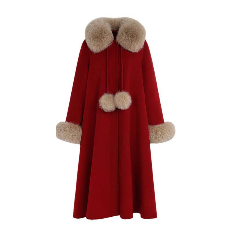 100kg Red Coat Toasting Dress New Chinese Style Bride Wedding Woolen Coat Engagement Foreign Trade Plus Size Women s Clothing Quilted Jacket L