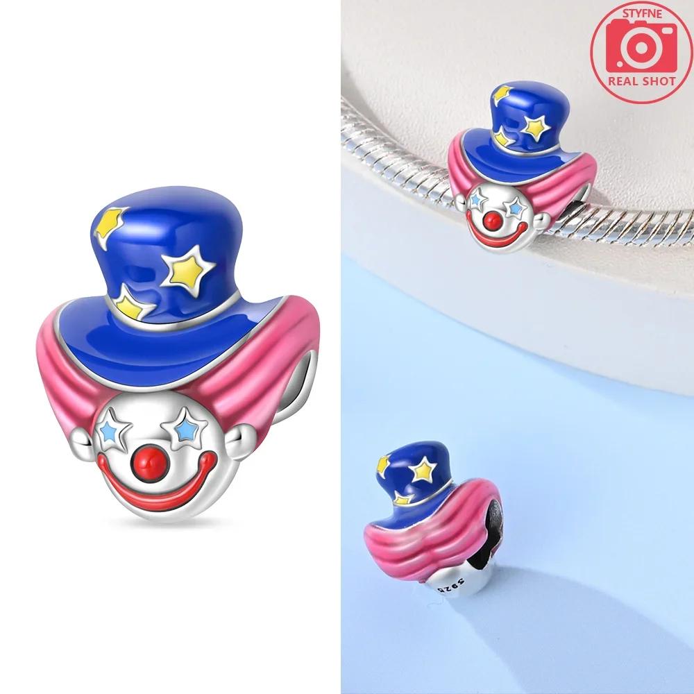 Originalcopper Colorful Clown Camera Gift Charms Beads Fit Bracelet Jewelry Diy Women Fine Gift Accessories Necklace
