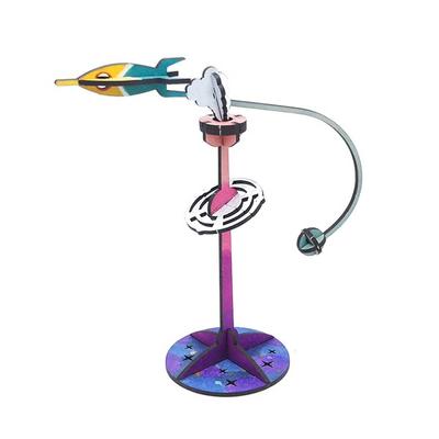 Motto 3D Trojrozměrné stromové puzzle Balance Space Rocket Korea Korea 3D Puzzle