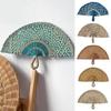 Semicircular Grass Woven Fan Seaweed Cooling Fan Natural Handheld Fan  Summer